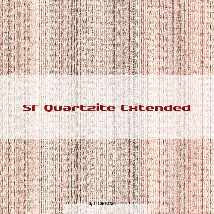 SF Quartzite Extended example